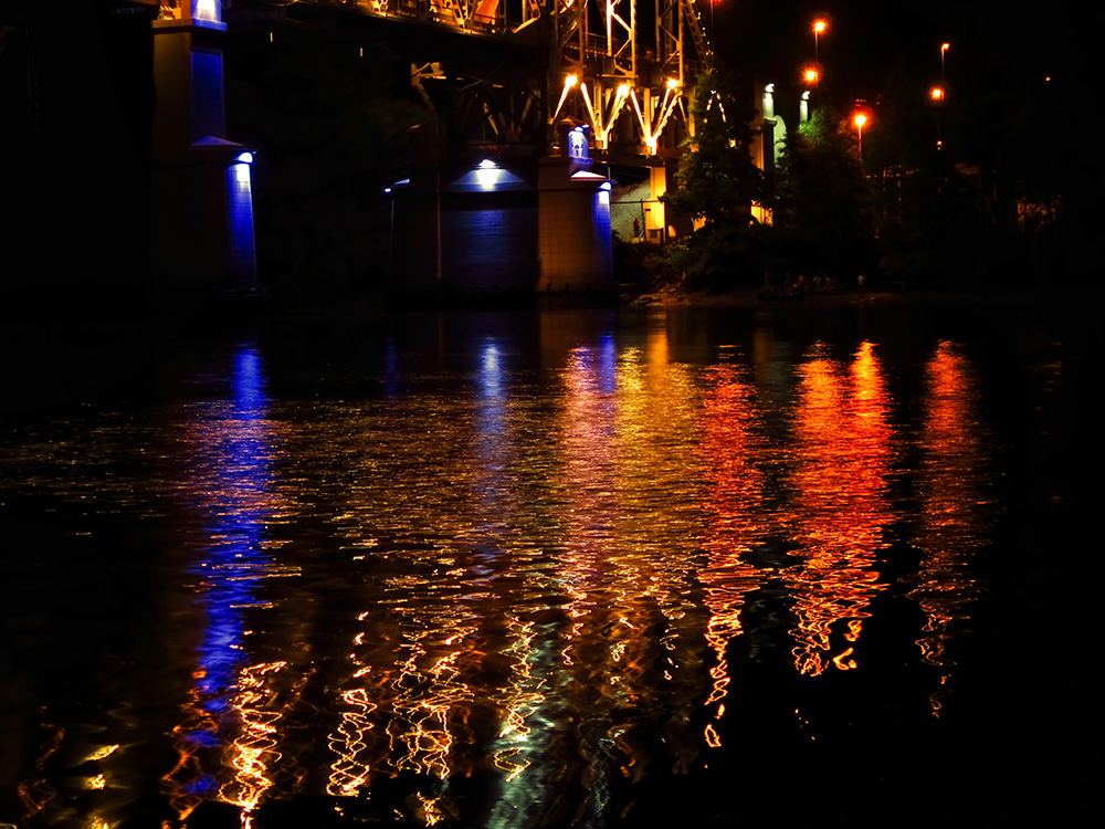 الانعكاس المنتشر على الماء المضطرب